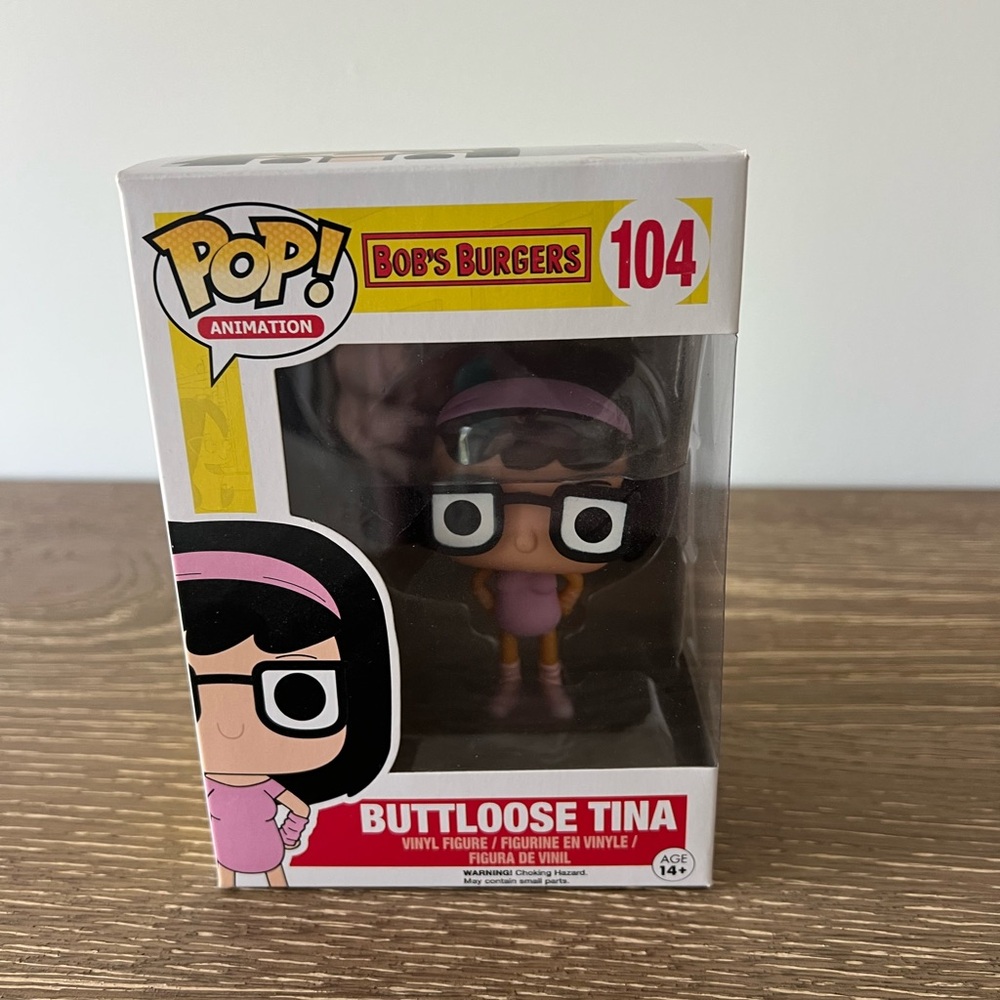 Funko Pop! Animation Bob's Burgers Buttloose Tina Figure - Pink and Black